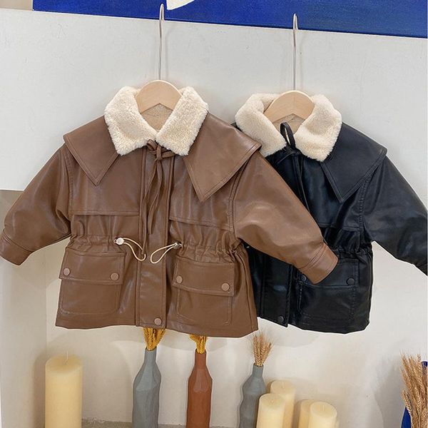 jackets winter girls pu coat baby warm jacket kids children clothes fashion faux laether inside fur patch waist coul 2 to 7 yrs, Blue;gray
jackets winter girls pu coat baby warm jacket kids children clothes fashion faux laether inside fur patch waist coul 2 to 7 yrs, Blue;gray
