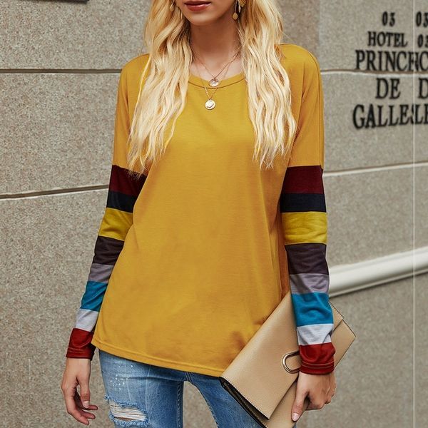 salelong mouwen on women loose around the neck tunic streep print stitched womens fashion t-shirt female matching tshirt # j, White
salelong mouwen on women loose around the neck tunic streep print stitched womens fashion t-shirt female matching tshirt # j, White