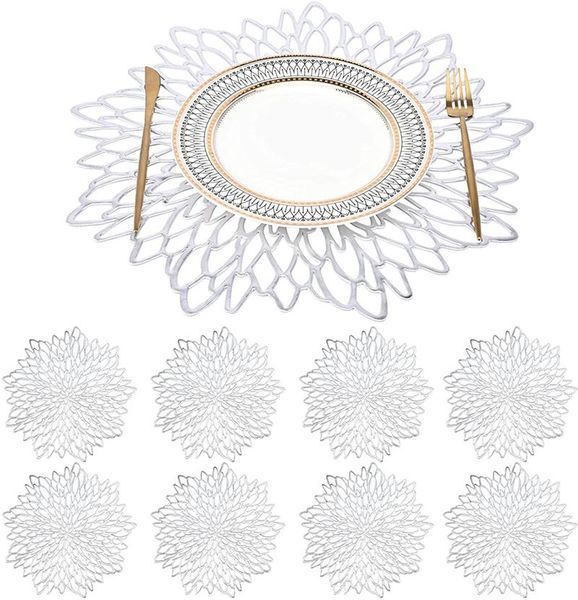 mats & pads 8pcs placemats for dining table hollow pad bowl home kitchen party wedding decoration
mats & pads 8pcs placemats for dining table hollow pad bowl home kitchen party wedding decoration