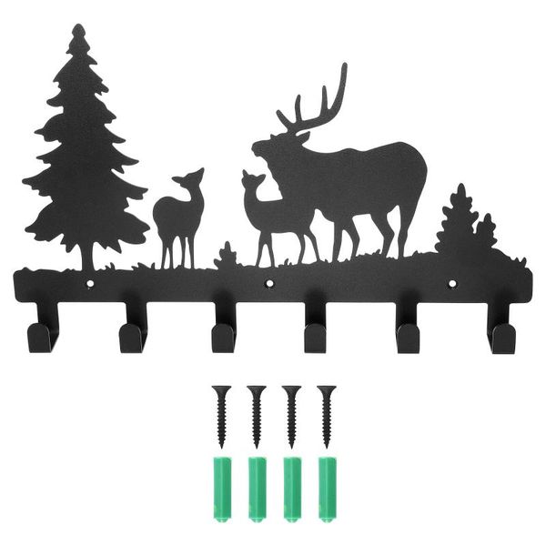 hooks & rails 1pc wall mounted hook rack 6-hook coat hanger row storage
hooks & rails 1pc wall mounted hook rack 6-hook coat hanger row storage