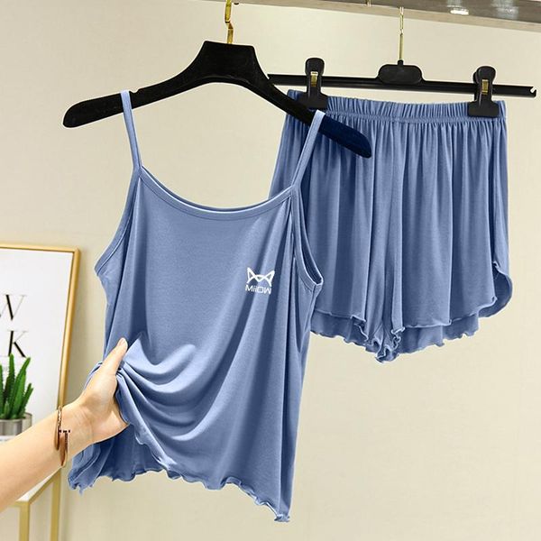 women's tanks & camis women 100% pure modal home wear soft camisole suit loose casual sleeveless high waist shorts sleepwear summer paj, White
women's tanks & camis women 100% pure modal home wear soft camisole suit loose casual sleeveless high waist shorts sleepwear summer paj, White