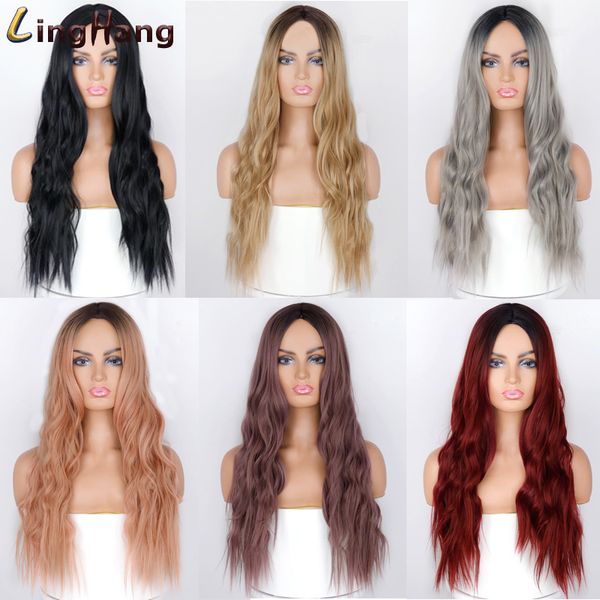 long water wave blonde wig platinum blonde synthetic wigs for african american women two tone natural middle part wigfactory direct, Black
long water wave blonde wig platinum blonde synthetic wigs for african american women two tone natural middle part wigfactory direct, Black