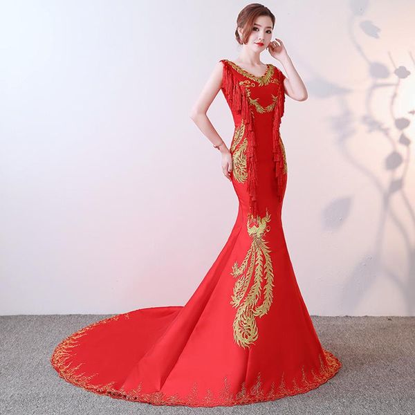 casual dresses party evening cheongsam chinese traditional womens backless costume dress sleeveless long robe wedding qipao retro vesti, Black;gray
casual dresses party evening cheongsam chinese traditional womens backless costume dress sleeveless long robe wedding qipao retro vesti, Black;gray