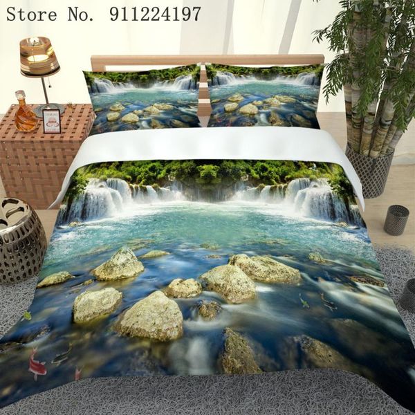 bedding sets luxury duvet cover 3d waterfall printing 3pcs quilt 2/3pcs single double 210Ã210 home textile beautiful river set
bedding sets luxury duvet cover 3d waterfall printing 3pcs quilt 2/3pcs single double 210Ã210 home textile beautiful river set