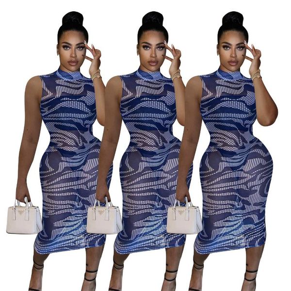 casual dresses fashion sleeveless mesh printed women dress navy blue elegant turtle neck bodycon midi dreses woman summer clothes, Black;gray
casual dresses fashion sleeveless mesh printed women dress navy blue elegant turtle neck bodycon midi dreses woman summer clothes, Black;gray
