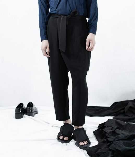 men's pants casual personality elastic waist hanging harem black belt tide ankle-length plus size men clothing
men's pants casual personality elastic waist hanging harem black belt tide ankle-length plus size men clothing