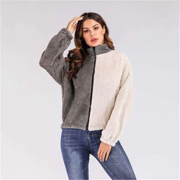 women's jackets 2021 autumn and winter female hooded sweater vogue cardigan colorblock short fleece comfortable warm women top, Black;brown
women's jackets 2021 autumn and winter female hooded sweater vogue cardigan colorblock short fleece comfortable warm women top, Black;brown