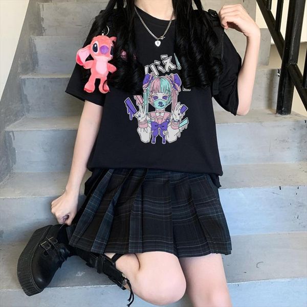 harajuku streetwear ulzzang personality clothing mens japan casual loose anime girls dark t shirt summer vintage chic fun female, White;black
harajuku streetwear ulzzang personality clothing mens japan casual loose anime girls dark t shirt summer vintage chic fun female, White;black