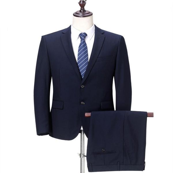 men's suits & blazers 2021 fashionable clothing for men navy blue two button business slim fit formal groomsmen wear 2 pieces, White;black
men's suits & blazers 2021 fashionable clothing for men navy blue two button business slim fit formal groomsmen wear 2 pieces, White;black
