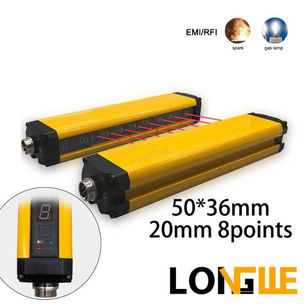 smart home control longwe 8 beams safety light curtains led digital display 20mm protection industry safe poelectric sensor switch 50*36
smart home control longwe 8 beams safety light curtains led digital display 20mm protection industry safe poelectric sensor switch 50*36