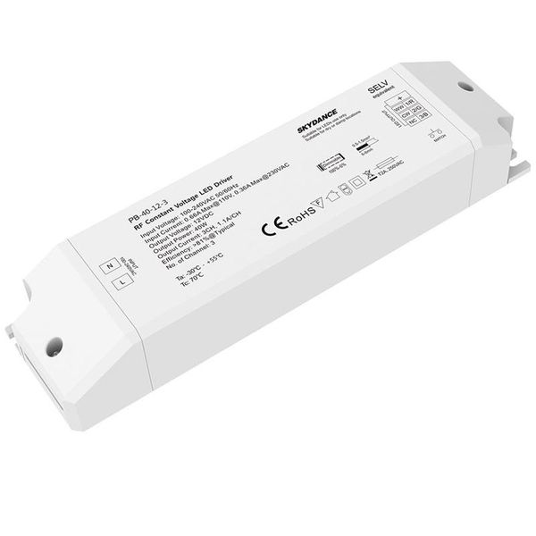 dimmable led driver rf wireless receiver 110v 220v to dc 12v 24v 40w 3 channel constant voltage cct rgb controller power driver
dimmable led driver rf wireless receiver 110v 220v to dc 12v 24v 40w 3 channel constant voltage cct rgb controller power driver