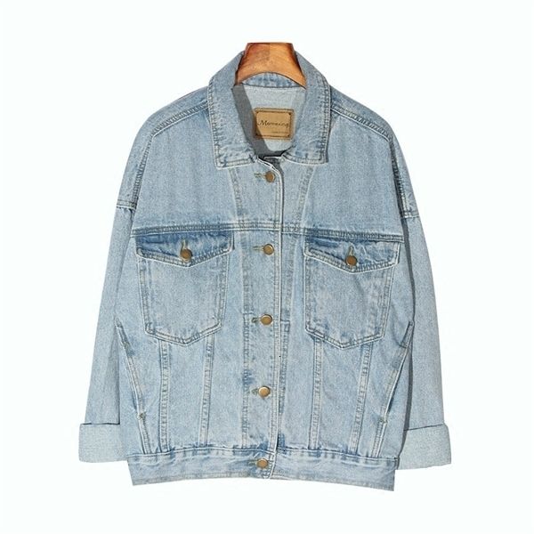 vintage women jacket 2021 autumn winter oversize denim jackets washed blue jeans coat turn-down collar outwear bomber jacketx1016, Black;brown
vintage women jacket 2021 autumn winter oversize denim jackets washed blue jeans coat turn-down collar outwear bomber jacketx1016, Black;brown