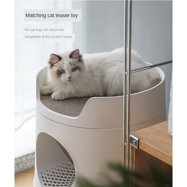 cat grooming multi purpose castle litter basin with scratch board drawer toilet excrement
cat grooming multi purpose castle litter basin with scratch board drawer toilet excrement