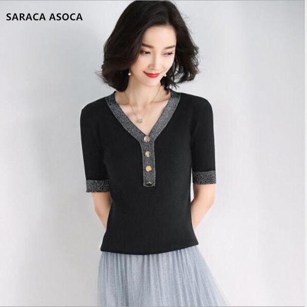 women's sweaters spring summer short sleeve button v-neck casual sweater overcoat women knitting pullovers student girls, White;black
women's sweaters spring summer short sleeve button v-neck casual sweater overcoat women knitting pullovers student girls, White;black