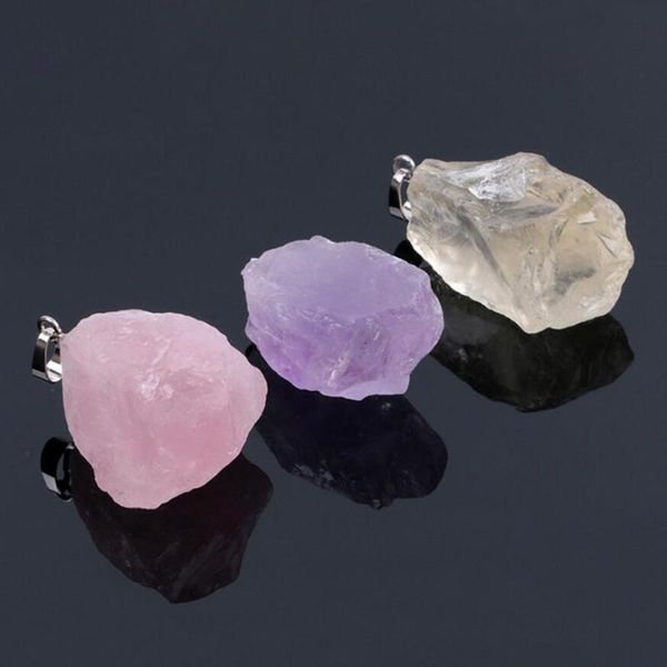 pendant necklaces natural gem stones clear crystal & pendants reiki healing irregular white yellow purple pink quartz pendulum, Silver
pendant necklaces natural gem stones clear crystal & pendants reiki healing irregular white yellow purple pink quartz pendulum, Silver