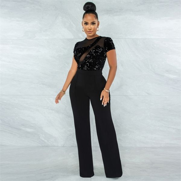 xqy9366 women's autumn and winter fashion casual dresses sequin bead splicing wide leg jumpsuit selling new style, Black;gray
xqy9366 women's autumn and winter fashion casual dresses sequin bead splicing wide leg jumpsuit selling new style, Black;gray