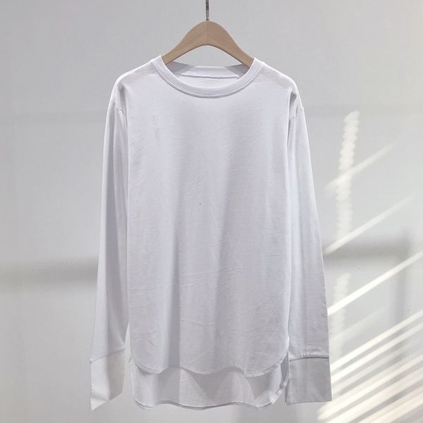 2021 women t-shirt autumn new all-match solid color round neck temperament xse8, White
2021 women t-shirt autumn new all-match solid color round neck temperament xse8, White