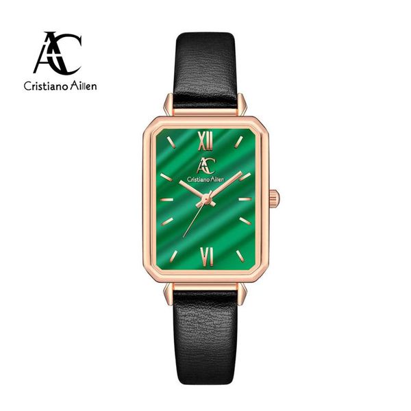 wristwatches the latest ladies fashion square quartz watch 30m life waterproof green dial simple rose gold leather strap luxury, Slivery;brown
wristwatches the latest ladies fashion square quartz watch 30m life waterproof green dial simple rose gold leather strap luxury, Slivery;brown