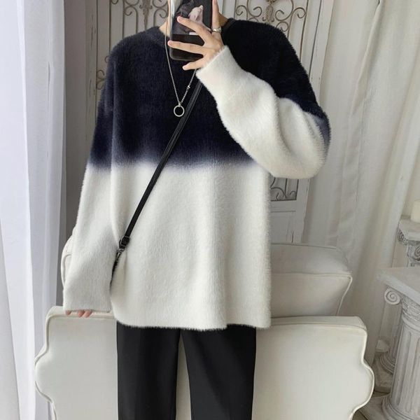 men's sweaters winter plus velvet sweater men warm fashion casual knitted pullover korean loose long-sleeved mens jumper clothes, White;black
men's sweaters winter plus velvet sweater men warm fashion casual knitted pullover korean loose long-sleeved mens jumper clothes, White;black