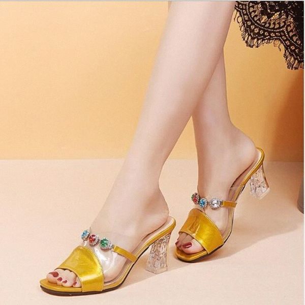 summer new rhinestone sandals and slippers fashion womens shoes high heeled wear thick heel fish mouth half drag word slippers happy f g79b#, Black
summer new rhinestone sandals and slippers fashion womens shoes high heeled wear thick heel fish mouth half drag word slippers happy f g79b#, Black
