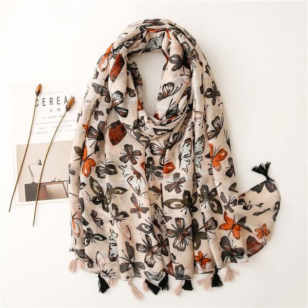 scarves 2021 spain fashion butterfly tassel viscose shawl stamping scarf lady print soft pashmina stole wrap muslim hijab sjaal, Blue;gray
scarves 2021 spain fashion butterfly tassel viscose shawl stamping scarf lady print soft pashmina stole wrap muslim hijab sjaal, Blue;gray