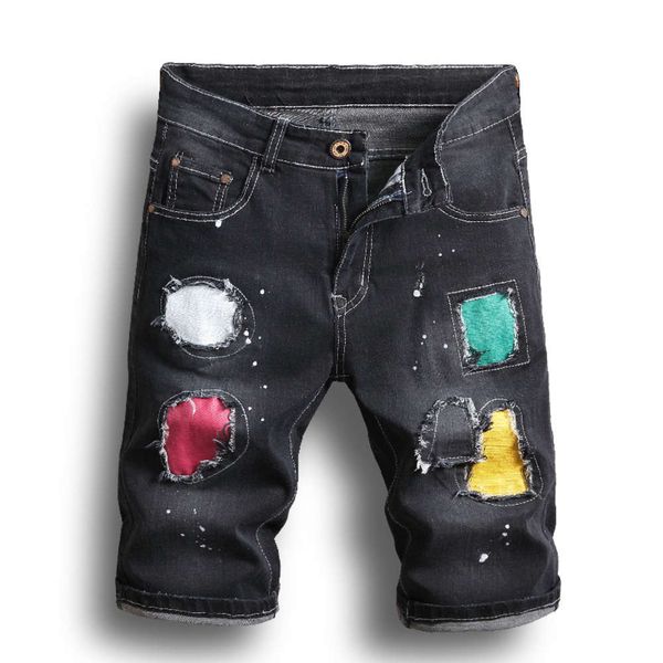 mens new fashion leisure ripped short jeans clothing summer shorts hole splash ink denim shorts jeans male trousers, Blue
mens new fashion leisure ripped short jeans clothing summer shorts hole splash ink denim shorts jeans male trousers, Blue