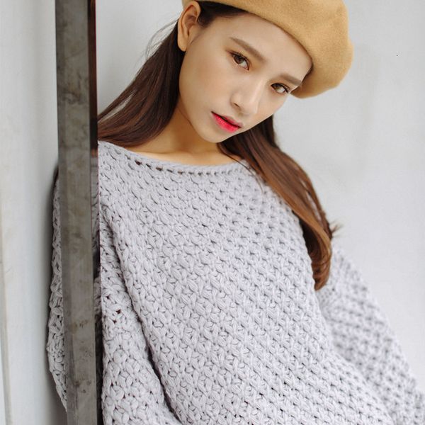 2021 new autumn winter women knitted pullovers casual female white o-neck loose sweater solid color ladies knitwear wcgl, White;black
2021 new autumn winter women knitted pullovers casual female white o-neck loose sweater solid color ladies knitwear wcgl, White;black