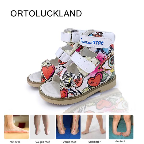 children orthopedic leather sandals open toe corrective arch support lovely graffiti summer shoes for toddler boys and girls 210312, Black;red
children orthopedic leather sandals open toe corrective arch support lovely graffiti summer shoes for toddler boys and girls 210312, Black;red