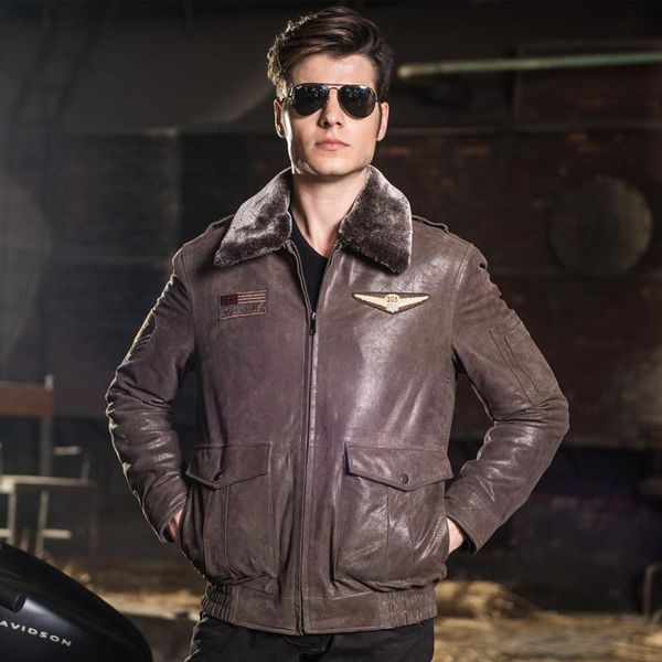 men's leather & faux winter vintage motorcycle short jacket men detachable collar zipper genuine streetwear pigskin coat plus size 5xl, Black
men's leather & faux winter vintage motorcycle short jacket men detachable collar zipper genuine streetwear pigskin coat plus size 5xl, Black