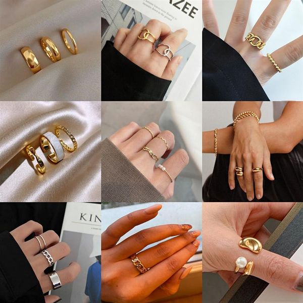 hoop & huggie 3pcs/set korea vintage metal chain open rings for women gold silver color wide ring set party jewelry gifts, Golden;silver
hoop & huggie 3pcs/set korea vintage metal chain open rings for women gold silver color wide ring set party jewelry gifts, Golden;silver