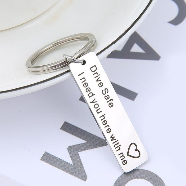 keychains custom fashion keyring gifts engraved drive safe i need you here with me keychain couples boyfriend girlfriend jewelry key chain, Silver
keychains custom fashion keyring gifts engraved drive safe i need you here with me keychain couples boyfriend girlfriend jewelry key chain, Silver