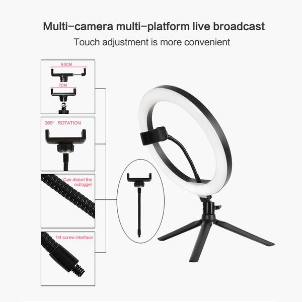 10"selfie ring light with stand & cell phone holder desklight for live streaming/makeup/youtube/tiktok pgraphy
10"selfie ring light with stand & cell phone holder desklight for live streaming/makeup/youtube/tiktok pgraphy