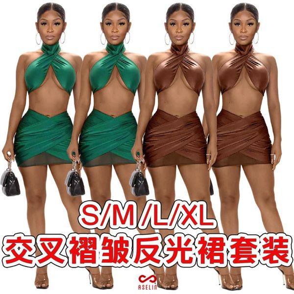 women's swimwear pareo beach cover up women clothes dress 2021 summer for ladies nightclub neck hung fold reflective skirt patchwork po, White;black
women's swimwear pareo beach cover up women clothes dress 2021 summer for ladies nightclub neck hung fold reflective skirt patchwork po, White;black