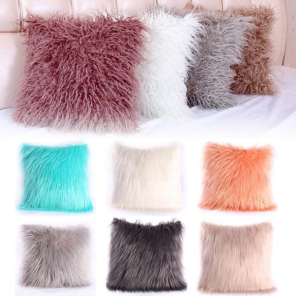 pillow case 40*40 plush furry cushion cover throw home bed room sofa decor 
pillow case 40*40 plush furry cushion cover throw home bed room sofa decor