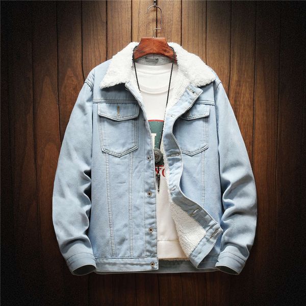 autumn and winter 19 new men's fashion plush solid color youth leisure warm denim jacket, Black;brown
autumn and winter 19 new men's fashion plush solid color youth leisure warm denim jacket, Black;brown