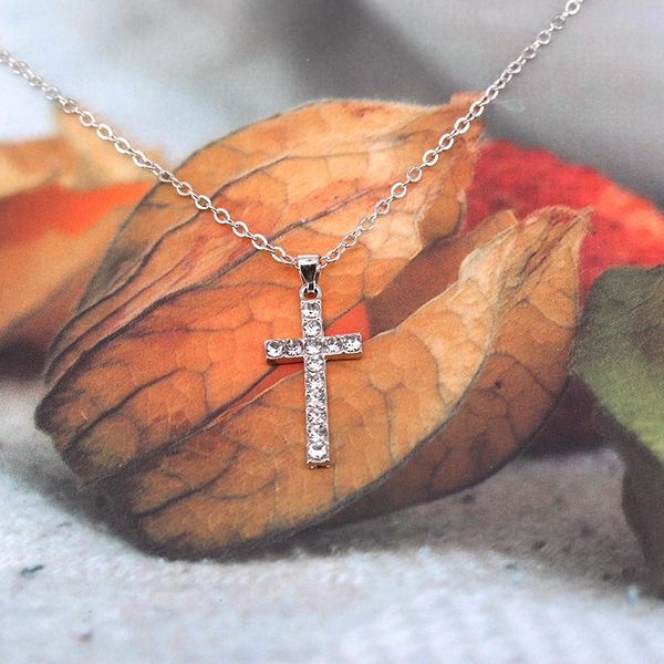 pendant necklaces fashion crystal jesus cross necklace jewelry for men/women wholesale chains m7, Silver
pendant necklaces fashion crystal jesus cross necklace jewelry for men/women wholesale chains m7, Silver