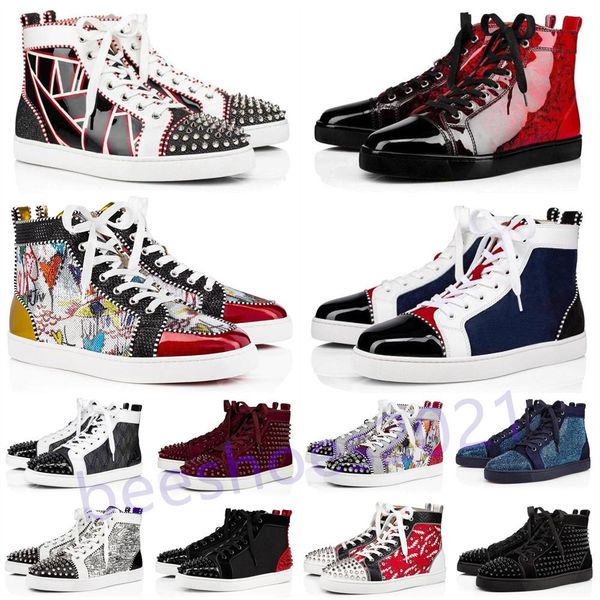 mens casual shoes women outdoor red bottoms shoe studded spikes loafers sneakers suede leather flats couples ttrainers des chaussures b32, Black
mens casual shoes women outdoor red bottoms shoe studded spikes loafers sneakers suede leather flats couples ttrainers des chaussures b32, Black