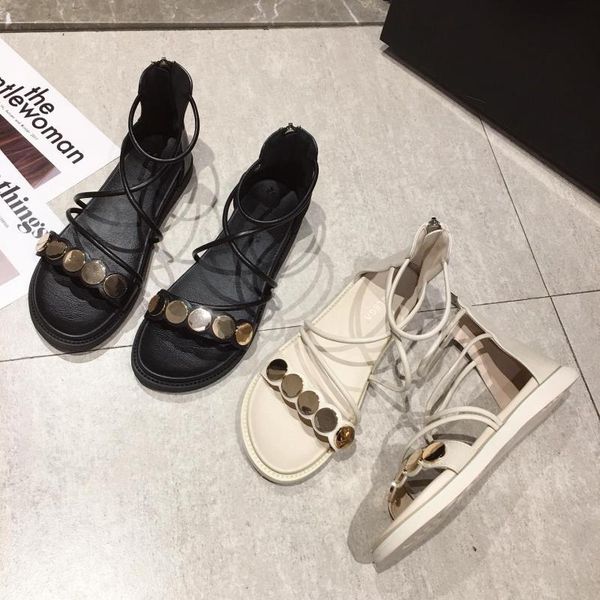 sandals gladiator women's shoes summer 2021 sliders woman flats fashion designer slides sandles, Black
sandals gladiator women's shoes summer 2021 sliders woman flats fashion designer slides sandles, Black