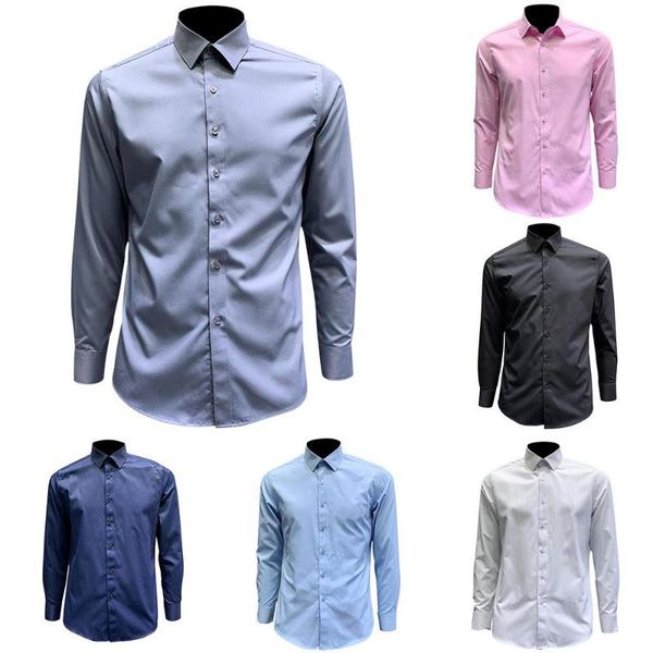 men's casual shirts business men formal wear shirt long sleeves solid color slim fit button, White;black
men's casual shirts business men formal wear shirt long sleeves solid color slim fit button, White;black