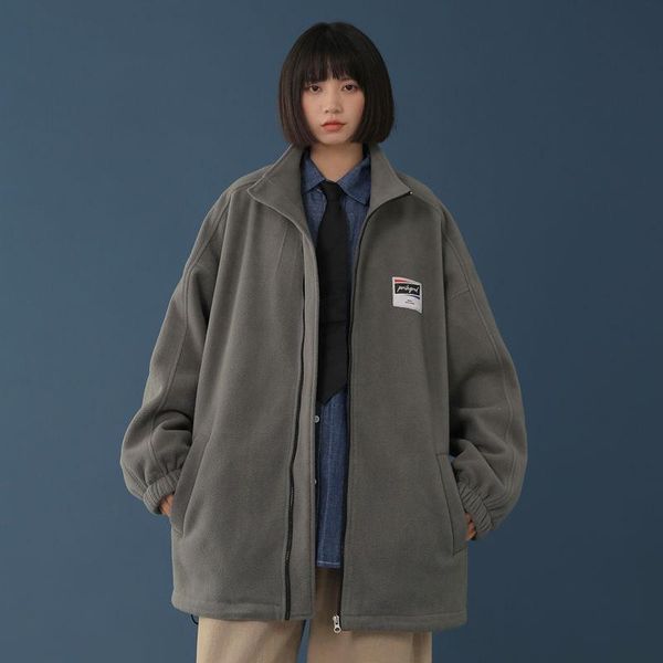 women's jackets autumn and winter women thickened fleece sweatshirt korean style baseball jacket clothes coat, Black;brown
women's jackets autumn and winter women thickened fleece sweatshirt korean style baseball jacket clothes coat, Black;brown