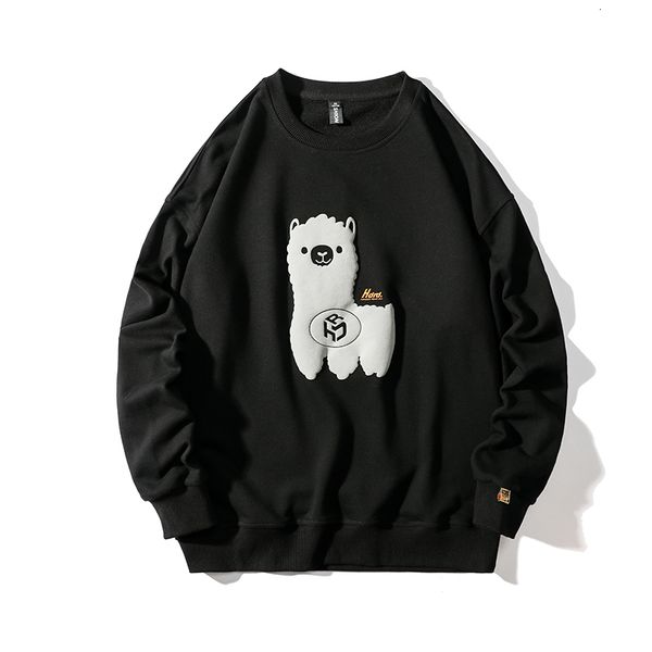 2021 new men hip hop shirts aegean alpaca print mode o-neck hoodies autumn winter clothes basic shirt 74zw, Black
2021 new men hip hop shirts aegean alpaca print mode o-neck hoodies autumn winter clothes basic shirt 74zw, Black
