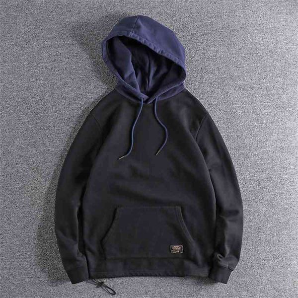 natural wash old contrast youth hoodie plush comfortable loose men's pullover, Black
natural wash old contrast youth hoodie plush comfortable loose men's pullover, Black