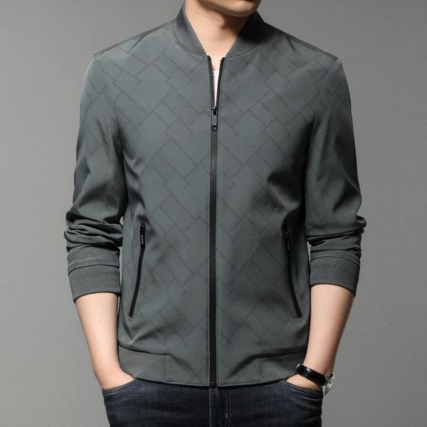 men's jackets autumn fashion stand collar jacket business casual black baggy male clothes man baseball printed clothing, Black;brown
men's jackets autumn fashion stand collar jacket business casual black baggy male clothes man baseball printed clothing, Black;brown