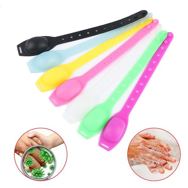 liquid soap dispenser 1pc bracelet wristband hand band squeezes bottle cleaning gel refillable
liquid soap dispenser 1pc bracelet wristband hand band squeezes bottle cleaning gel refillable