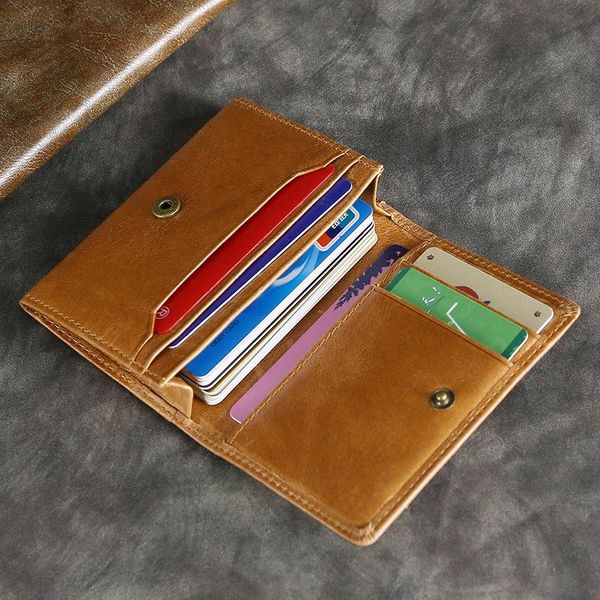 card holders european and american short leather holder rfid multi-card crazy horse pickup bag male female business, Brown;gray
card holders european and american short leather holder rfid multi-card crazy horse pickup bag male female business, Brown;gray