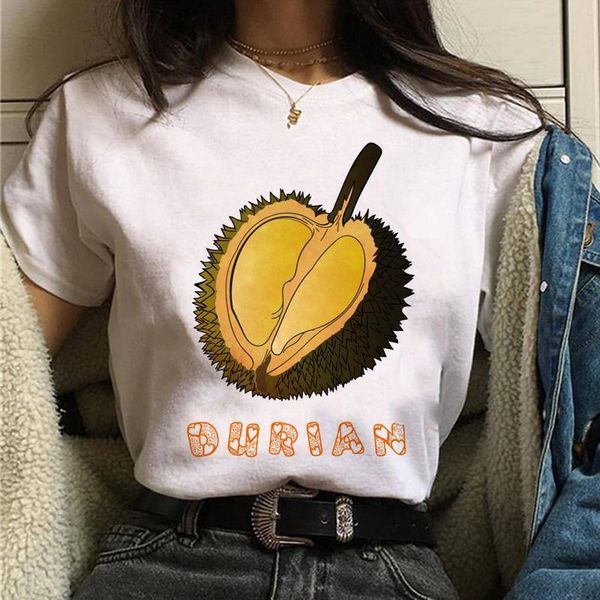 vegan durian printed women t shirt ulzzang kawaii cartoon tshirt harajuku graphic female short sleeve t-shirt summer clothes, White
vegan durian printed women t shirt ulzzang kawaii cartoon tshirt harajuku graphic female short sleeve t-shirt summer clothes, White