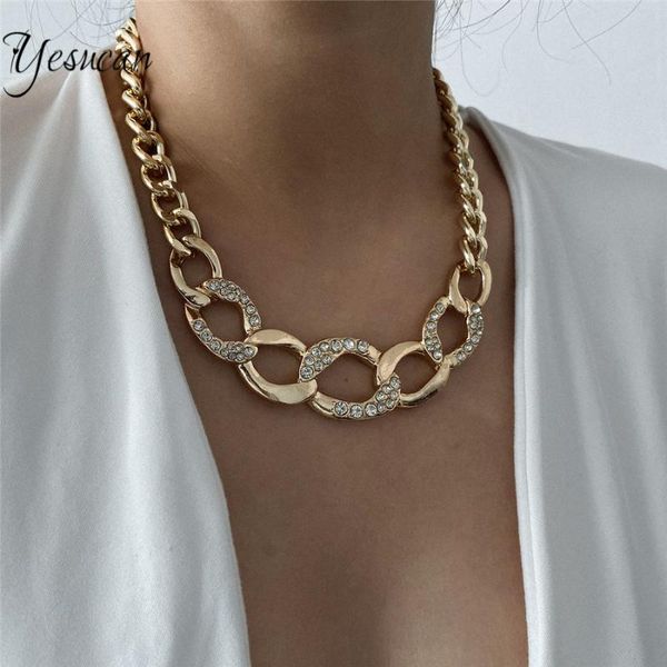 chokers punk irregular hollower circle choker for women gold silver color crystal thick chain necklace hyperbole ins geometric jewelry, Golden;silver
chokers punk irregular hollower circle choker for women gold silver color crystal thick chain necklace hyperbole ins geometric jewelry, Golden;silver