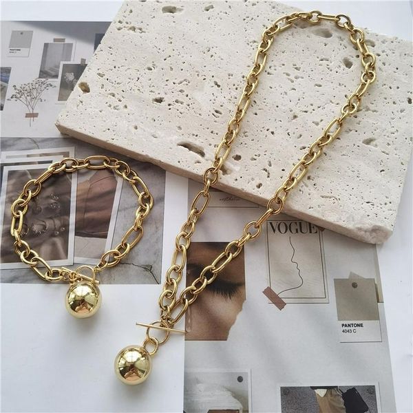 chokers fashion gold chain with metal ball short necklace personalized bracelet female, Golden;silver
chokers fashion gold chain with metal ball short necklace personalized bracelet female, Golden;silver