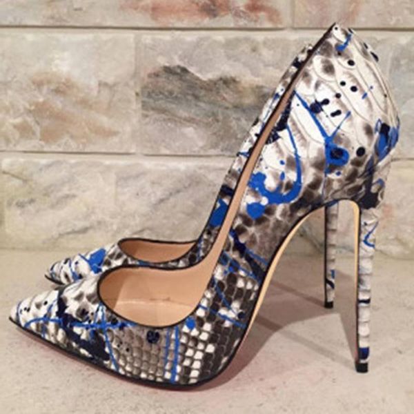dress shoes snake skin leather graffiti high heel pumps pointed toe 12cm printed stiletto heels celebrity women pump, Black
dress shoes snake skin leather graffiti high heel pumps pointed toe 12cm printed stiletto heels celebrity women pump, Black