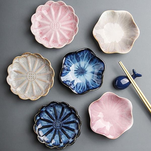 dishes & plates drop 1pcs japanese ceramic sushi sauce plate snack lotus-shaped porcelain kiln glazed fruit cake party decoration
dishes & plates drop 1pcs japanese ceramic sushi sauce plate snack lotus-shaped porcelain kiln glazed fruit cake party decoration
